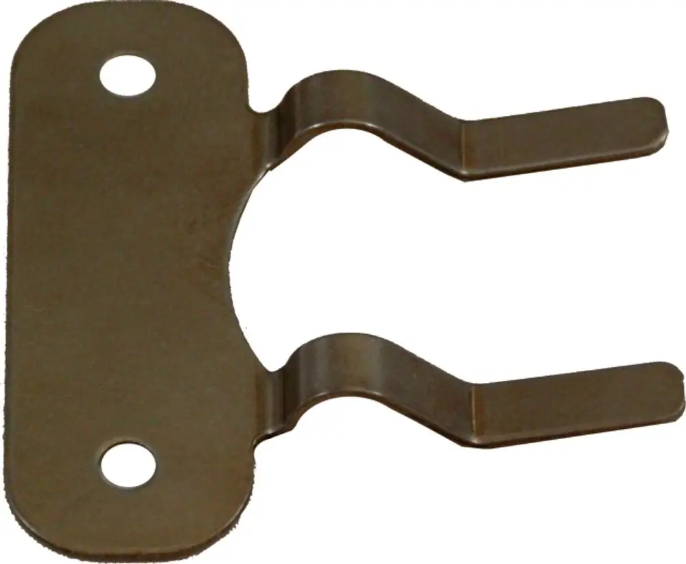 Fühlerhalter für Brennkammer, aus Metall gefertigt, mit zwei Befestigungslöchern, geeignet für Wolf Heizungsanlagen.